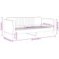 Tagesbett Dunkelgrün 80x200 cm Samt Tagesbett Dunkelgrün 80x200 cm Samt