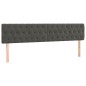 vidaXL Boxspringbett mit Matratze & LED Dunkelgrau 180x200 cm Samt vidaXL Boxspringbett mit Matratze & LED Dunkelgrau 180x200 cm Samt