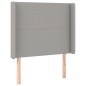 vidaXL Boxspringbett mit Matratze Hellgrau 90x190 cm Stoff vidaXL Boxspringbett mit Matratze Hellgrau 90x190 cm Stoff