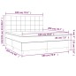 vidaXL Boxspringbett mit Matratze & LED Dunkelgrau 180x200 cm Stoff vidaXL Boxspringbett mit Matratze & LED Dunkelgrau 180x200 cm Stoff