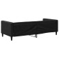 vidaXL Tagesbett Schwarz 90x190 cm Stoff vidaXL Tagesbett Schwarz 90x190 cm Stoff