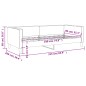 vidaXL Tagesbett Schwarz 90x190 cm Stoff vidaXL Tagesbett Schwarz 90x190 cm Stoff