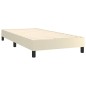 vidaXL Boxspringbett mit Matratze Creme 80x200 cm Kunstleder vidaXL Boxspringbett mit Matratze Creme 80x200 cm Kunstleder