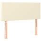 vidaXL Boxspringbett mit Matratze Creme 80x200 cm Kunstleder vidaXL Boxspringbett mit Matratze Creme 80x200 cm Kunstleder