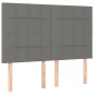 vidaXL Boxspringbett mit Matratze Dunkelgrau 140x200 cm Stoff vidaXL Boxspringbett mit Matratze Dunkelgrau 140x200 cm Stoff