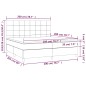 vidaXL Boxspringbett mit Matratze & LED Schwarz 200x200 cm Stoff vidaXL Boxspringbett mit Matratze & LED Schwarz 200x200 cm Stoff