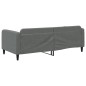 Tagesbett Dunkelgrau 90x190 cm Stoff