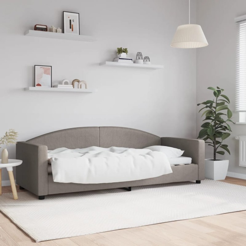 vidaXL Tagesbett Taupe 80x200 cm Stoff vidaXL Tagesbett Taupe 80x200 cm Stoff