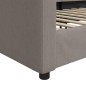 vidaXL Tagesbett Taupe 80x200 cm Stoff vidaXL Tagesbett Taupe 80x200 cm Stoff