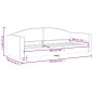 vidaXL Tagesbett Taupe 80x200 cm Stoff vidaXL Tagesbett Taupe 80x200 cm Stoff