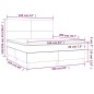 vidaXL Boxspringbett mit Matratze & LED Dunkelgrau 160x200 cm Stoff vidaXL Boxspringbett mit Matratze & LED Dunkelgrau 160x200 cm Stoff