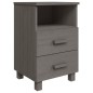 vidaXL Nachttische HAMAR 2 Stk. Hellgrau 40x35x62 cm Massivholz vidaXL Nachttische HAMAR 2 Stk. Hellgrau 40x35x62 cm Massivholz