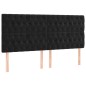 vidaXL Boxspringbett mit Matratze Schwarz 200x200 cm Samt vidaXL Boxspringbett mit Matratze Schwarz 200x200 cm Samt