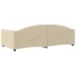 Tagesbett Creme 100x200 cm Stoff Tagesbett Creme 100x200 cm Stoff