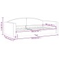 Tagesbett Creme 100x200 cm Stoff Tagesbett Creme 100x200 cm Stoff