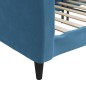 Tagesbett Blau 80x200 cm Samt Tagesbett Blau 80x200 cm Samt