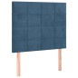 vidaXL Boxspringbett mit Matratze & LED Dunkelblau 90x190 cm Samt vidaXL Boxspringbett mit Matratze & LED Dunkelblau 90x190 cm Samt
