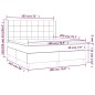 vidaXL Boxspringbett mit Matratze Dunkelgrau 180x200 cm Stoff vidaXL Boxspringbett mit Matratze Dunkelgrau 180x200 cm Stoff