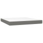 vidaXL Boxspringbett mit Matratze & LED Dunkelgrau 180x200 cm Stoff vidaXL Boxspringbett mit Matratze & LED Dunkelgrau 180x200 cm Stoff