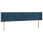vidaXL Boxspringbett mit Matratze Dunkelblau 180x200 cm Samt vidaXL Boxspringbett mit Matratze Dunkelblau 180x200 cm Samt