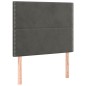 vidaXL Boxspringbett mit Matratze Dunkelgrau 100x200 cm Samt vidaXL Boxspringbett mit Matratze Dunkelgrau 100x200 cm Samt