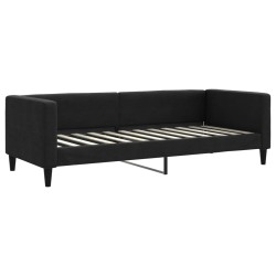Tagesbett Schwarz 80x200 cm Stoff