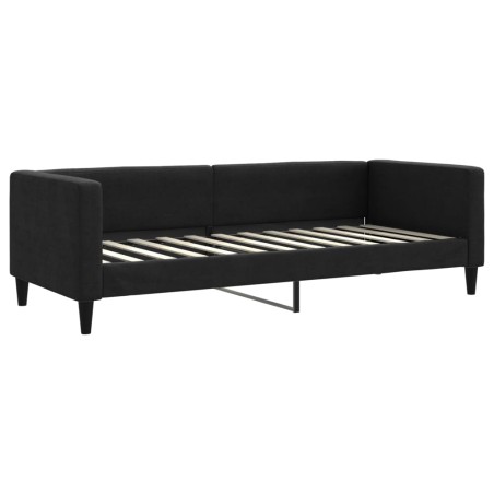 Tagesbett Schwarz 80x200 cm Stoff