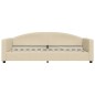 Tagesbett Creme 90x200 cm Stoff Tagesbett Creme 90x200 cm Stoff