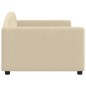 Tagesbett Creme 90x200 cm Stoff Tagesbett Creme 90x200 cm Stoff