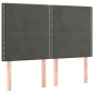 vidaXL Boxspringbett mit Matratze Dunkelgrau 140x200 cm Samt vidaXL Boxspringbett mit Matratze Dunkelgrau 140x200 cm Samt
