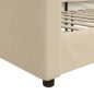 Tagesbett Creme 90x200 cm Stoff Tagesbett Creme 90x200 cm Stoff