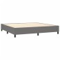vidaXL Boxspringbett mit Matratze Dunkelgrau 200x200 cm Stoff vidaXL Boxspringbett mit Matratze Dunkelgrau 200x200 cm Stoff