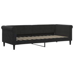 vidaXL Tagesbett Schwarz 80x200 cm Samt