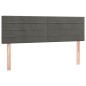 vidaXL Boxspringbett mit Matratze Dunkelgrau 140x200 cm Samt vidaXL Boxspringbett mit Matratze Dunkelgrau 140x200 cm Samt