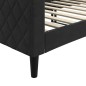 vidaXL Tagesbett Schwarz 80x200 cm Samt vidaXL Tagesbett Schwarz 80x200 cm Samt