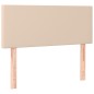 vidaXL Boxspringbett mit Matratze Cappuccino-Braun 90x200cm Kunstleder vidaXL Boxspringbett mit Matratze Cappuccino-Braun 90x200cm Kunstleder