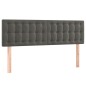 vidaXL Boxspringbett mit Matratze Dunkelgrau 140x190 cm Samt vidaXL Boxspringbett mit Matratze Dunkelgrau 140x190 cm Samt