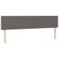 vidaXL Boxspringbett mit Matratze Grau 180x200 cm Kunstleder vidaXL Boxspringbett mit Matratze Grau 180x200 cm Kunstleder