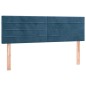 vidaXL Boxspringbett mit Matratze Dunkelblau 140x190 cm Samt vidaXL Boxspringbett mit Matratze Dunkelblau 140x190 cm Samt