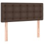 vidaXL Boxspringbett mit Matratze Braun 100x200 cm Kunstleder vidaXL Boxspringbett mit Matratze Braun 100x200 cm Kunstleder
