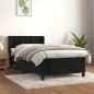 vidaXL Boxspringbett mit Matratze Schwarz 90x200 cm Samt vidaXL Boxspringbett mit Matratze Schwarz 90x200 cm Samt