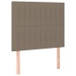 vidaXL Boxspringbett mit Matratze Taupe 90x200 cm Stoff vidaXL Boxspringbett mit Matratze Taupe 90x200 cm Stoff
