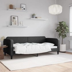 vidaXL Tagesbett Schwarz 90x200 cm Stoff