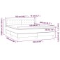 vidaXL Boxspringbett mit Matratze Dunkelgrau 160x200 cm Samt vidaXL Boxspringbett mit Matratze Dunkelgrau 160x200 cm Samt