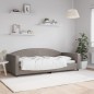 Tagesbett Taupe 90x200 cm Stoff Tagesbett Taupe 90x200 cm Stoff