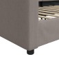 Tagesbett Taupe 90x200 cm Stoff Tagesbett Taupe 90x200 cm Stoff