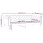 Tagesbett Weiß 100x200 cm Kunstleder Tagesbett Weiß 100x200 cm Kunstleder
