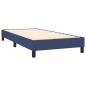 vidaXL Boxspringbett mit Matratze & LED Blau 90x190 cm Stoff vidaXL Boxspringbett mit Matratze & LED Blau 90x190 cm Stoff