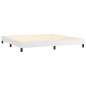 vidaXL Boxspringbett mit Matratze Weiß 200x200 cm Kunstleder vidaXL Boxspringbett mit Matratze Weiß 200x200 cm Kunstleder