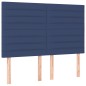 vidaXL Boxspringbett mit Matratze Blau 140x190 cm Stoff vidaXL Boxspringbett mit Matratze Blau 140x190 cm Stoff